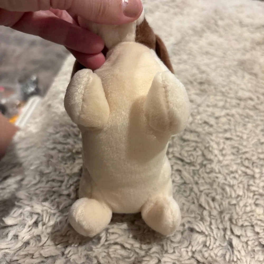 Ty Beanie Baby Tracker Basset‎ Hound Kids OS Brown New Collectible Plush Dog